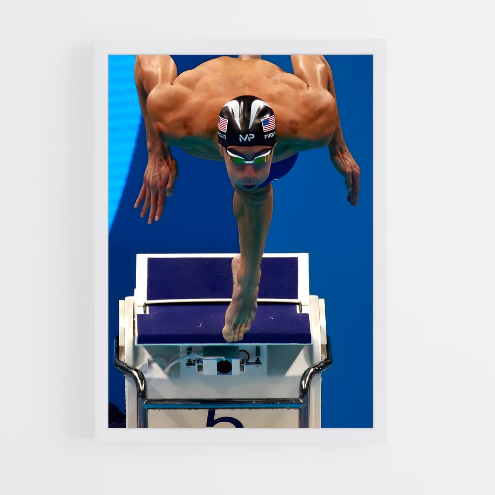 Poster Michael de phelps (vue 3)